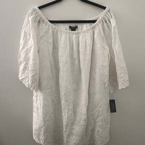 Polo Ralph Lauren Lace Hem Dress White